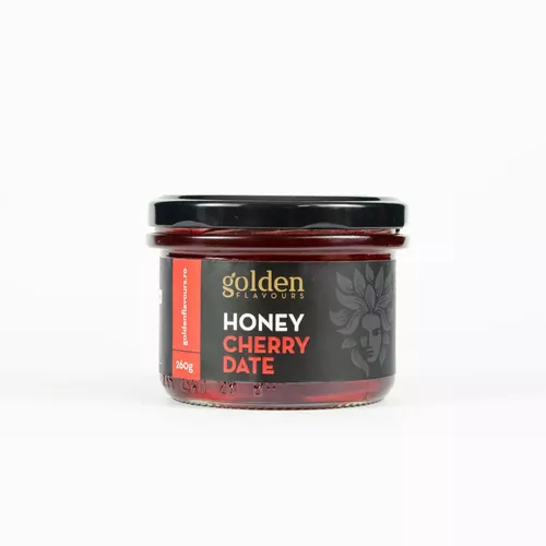 Bio méz cseresznyével CHERRY DATE, 260g | Golden Flavours