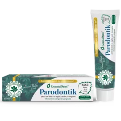 GennaDent Parodontik - 100%-ban természetes fogkrém agyaggal, zeolittal és oregánóval, 80 ml - Leonard Radutz formula 